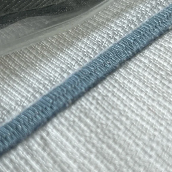 New Hotel Collection Borderline Shower Curtain
Blue Striped Embroidered - Picture 3 of 5